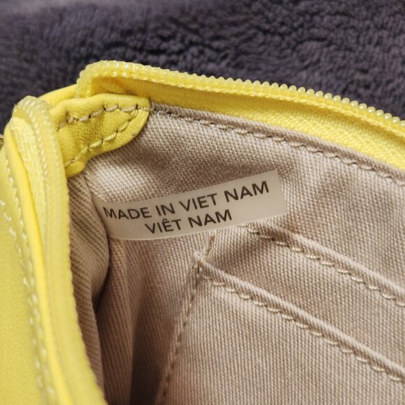 Coach Butter Yellow Leather Wristlet Wallet - Picture 5 of 7